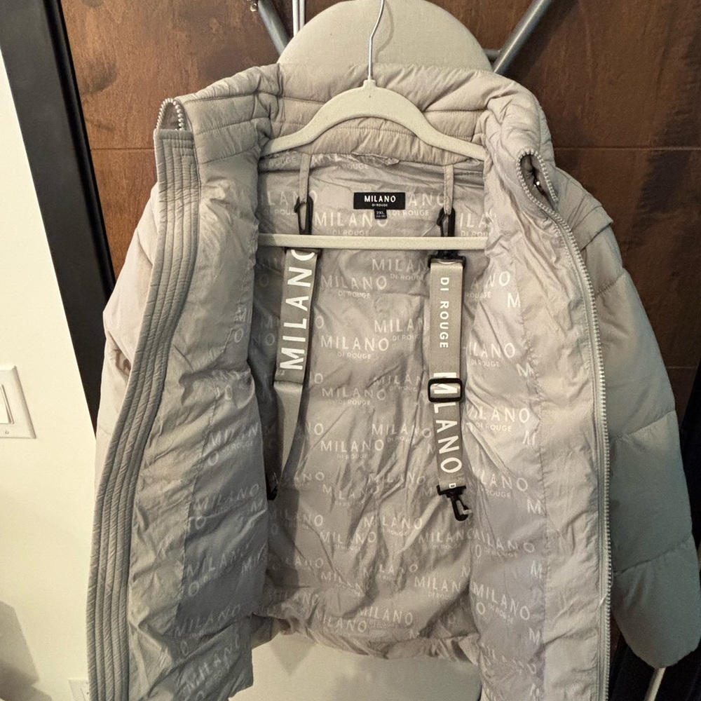 Milano Gray Puffer Jacket